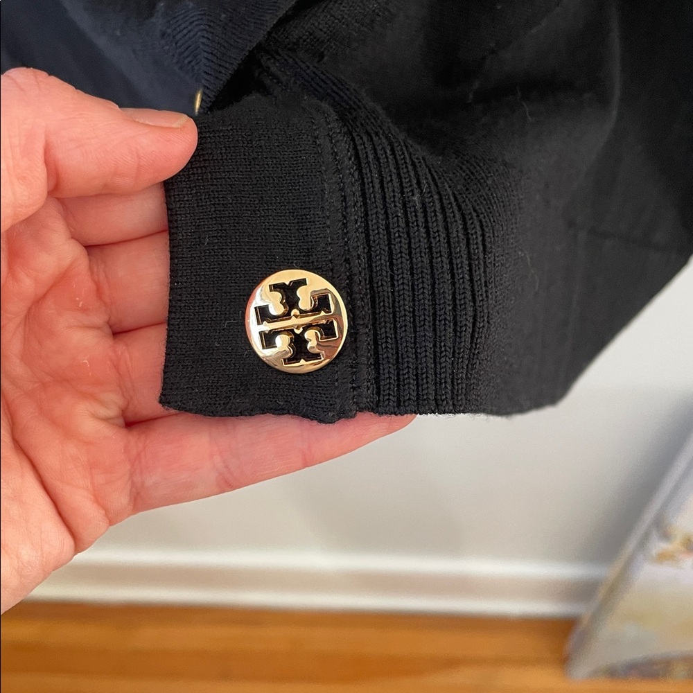 Tory Burch Simone Merino wool cardigan sweater - Picture 7 of 8